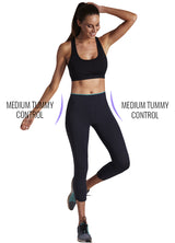 Yoga Pants Contrast Trim Crop