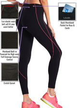 F/L Yoga Pants Contrast Trim