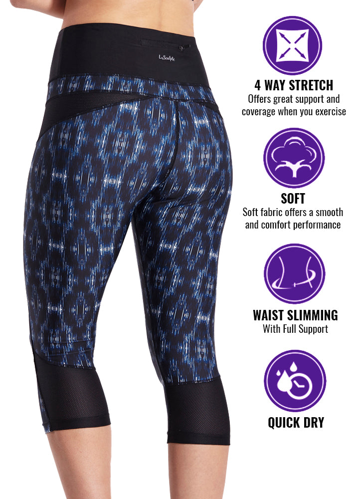 Yoga Pants Shaping Printed Crop