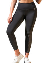 Laser Cut Full Length High Waisted leggings with Pockets