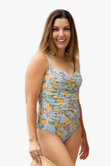 Chlorine Resistant One Piece Swimsuit Tropical Citrus