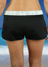 Black Boardshort with Lace-2799