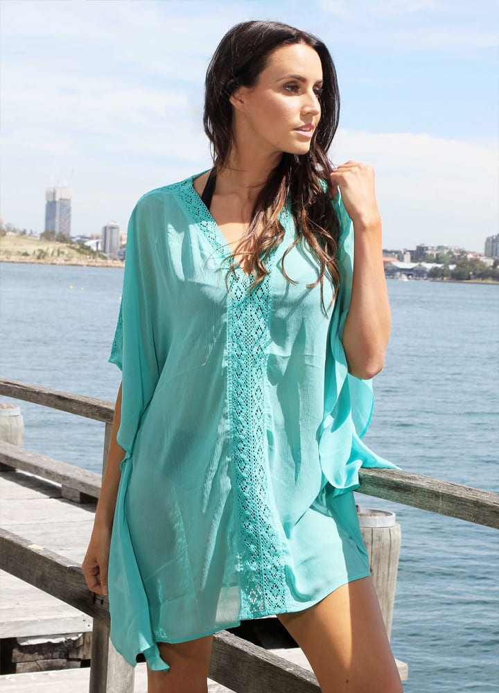 Mint Lace Kaftan-0